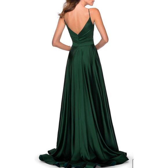 La Femme Woman Green Gown Formal Dress - Picture 3 of 16